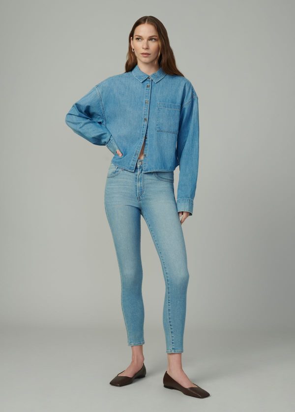 THE CROPPED BOYFRIEND BUTTON DOWN SHIRT - Image 2
