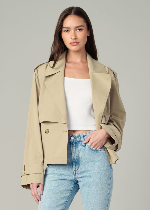 THE LIZ CROPPED TRENCH COAT - Image 3