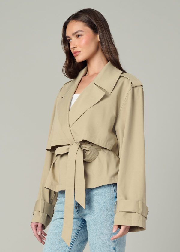 THE LIZ CROPPED TRENCH COAT - Image 4