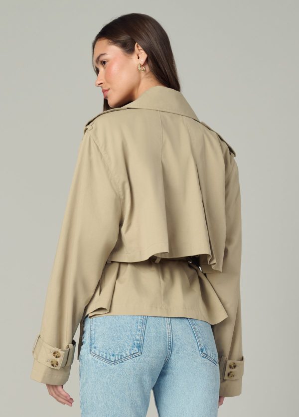 THE LIZ CROPPED TRENCH COAT - Image 5