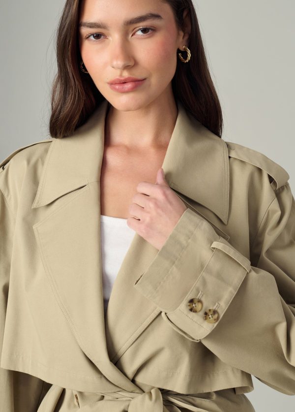 THE LIZ CROPPED TRENCH COAT - Image 6