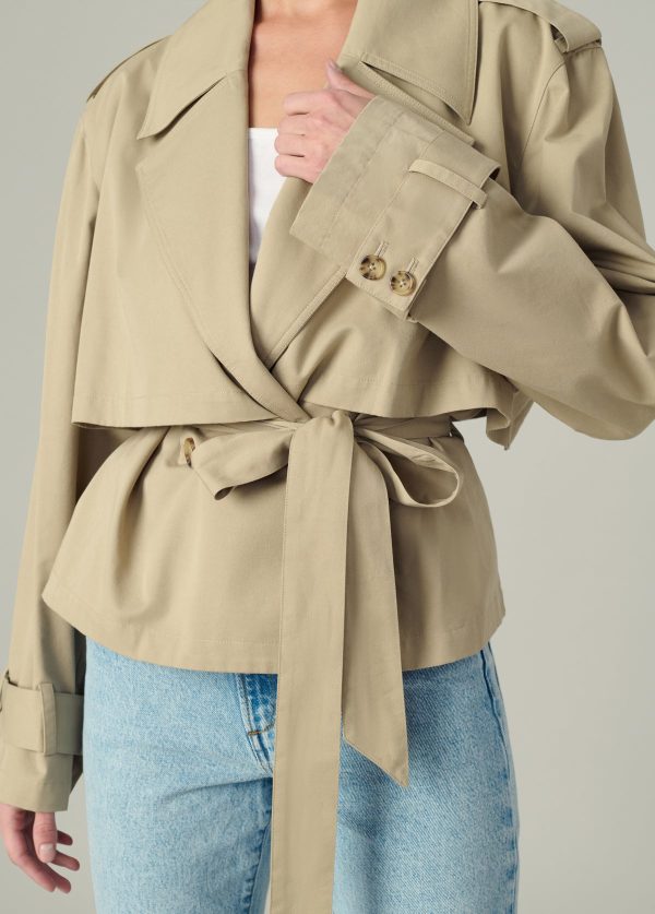 THE LIZ CROPPED TRENCH COAT - Image 7